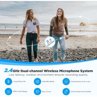 saramonic Lightning 2.4G Dual Channel Wireless Microphone